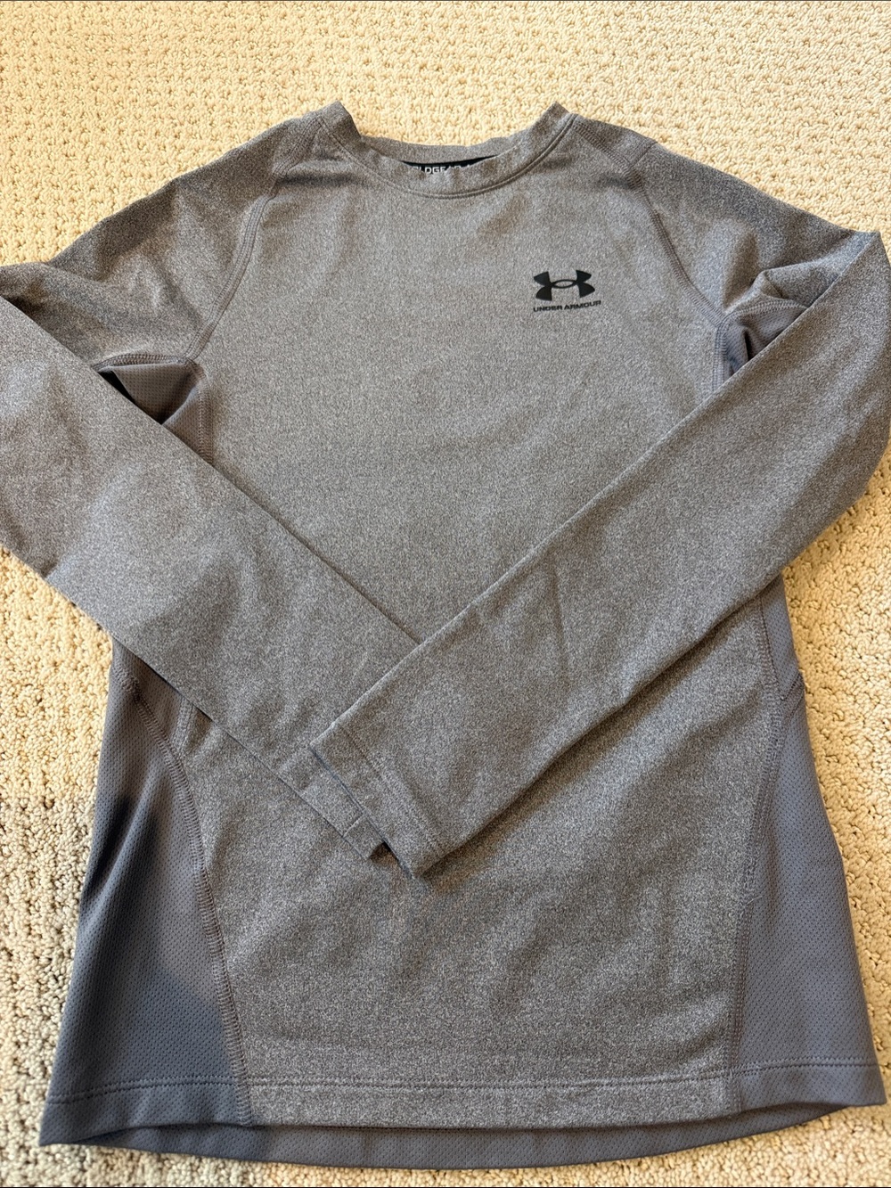 Under Armour Youth Long Sleeve Performance ColdGear Base - Gray